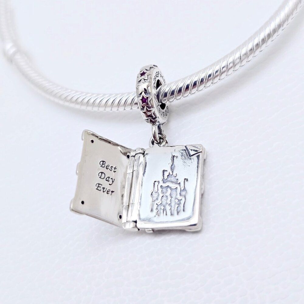 Pandora Disney Parks Our Magical Vacation Book Dangle Charm - Picture 3 of 5